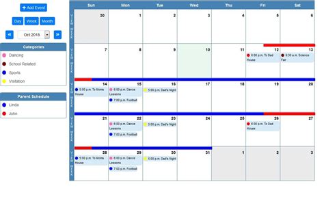 Shared Family Calendar .
